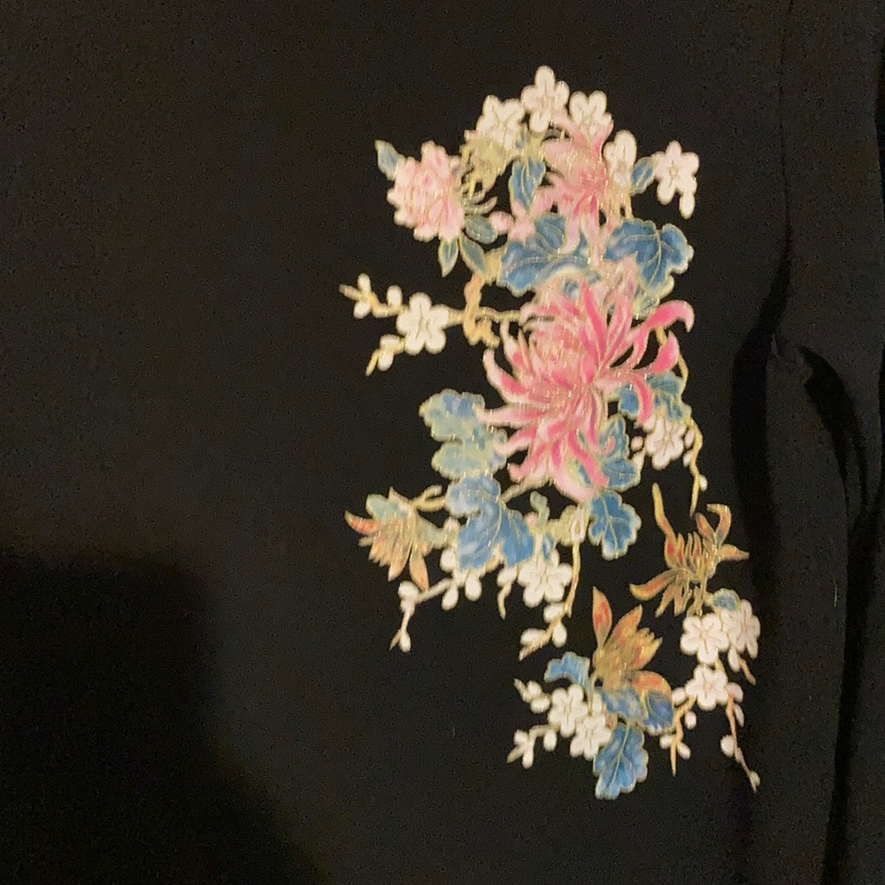 Japanese-style Florals Sheath Dress - Picture 2 of 4